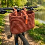 Bolsa para manillar de bicicleta, bolsas para bikepacking, bolsa de herramientas, regalo para ciclistas, cesta para bicicleta, cesta de crochet, organizador de almacenamiento Etsy España