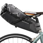 BIKEPACK Bolsa de sillín bicicleta 10–15 L – impermeable | Roll top bikepacking para gravel, bici de carretera y MTB rígida : Amazon.es: Deportes y aire libre