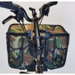 BOLSA COMPRAS CON TAPA V.2 PARA BROMPTON ELECTRICA CAMUFLAJE+ARCO