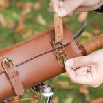 Bolsa retro para manillar de bicicleta,bolsa para eléctrico,accesorios de almacenamiento de cuero para bicicleta de carretera | Leroy Merlin