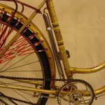 Bomba de aire de metal 340 mm Bicicletas Clasicas Leo