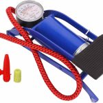 Bomba de Aire para Pisar, Bomba de Piso para Bicicleta Y Bomba de Pie, Bomba de Aire con Pedal de Alta Presión, Conveniente Bomba de Aire Inflable para Pelotas Deportivas, Bicicletas, Inflables