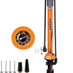 GOBKO Bomba de Bicicleta Bomba de Pie con Manómetro, Bomba de Bicicleta con Presta y Schrader Bomba de Neumático Multifuncional para Bicicletas Bomba de Bolas Deportivas 160Psi &11Bar : Amazon.es: Deportes y
