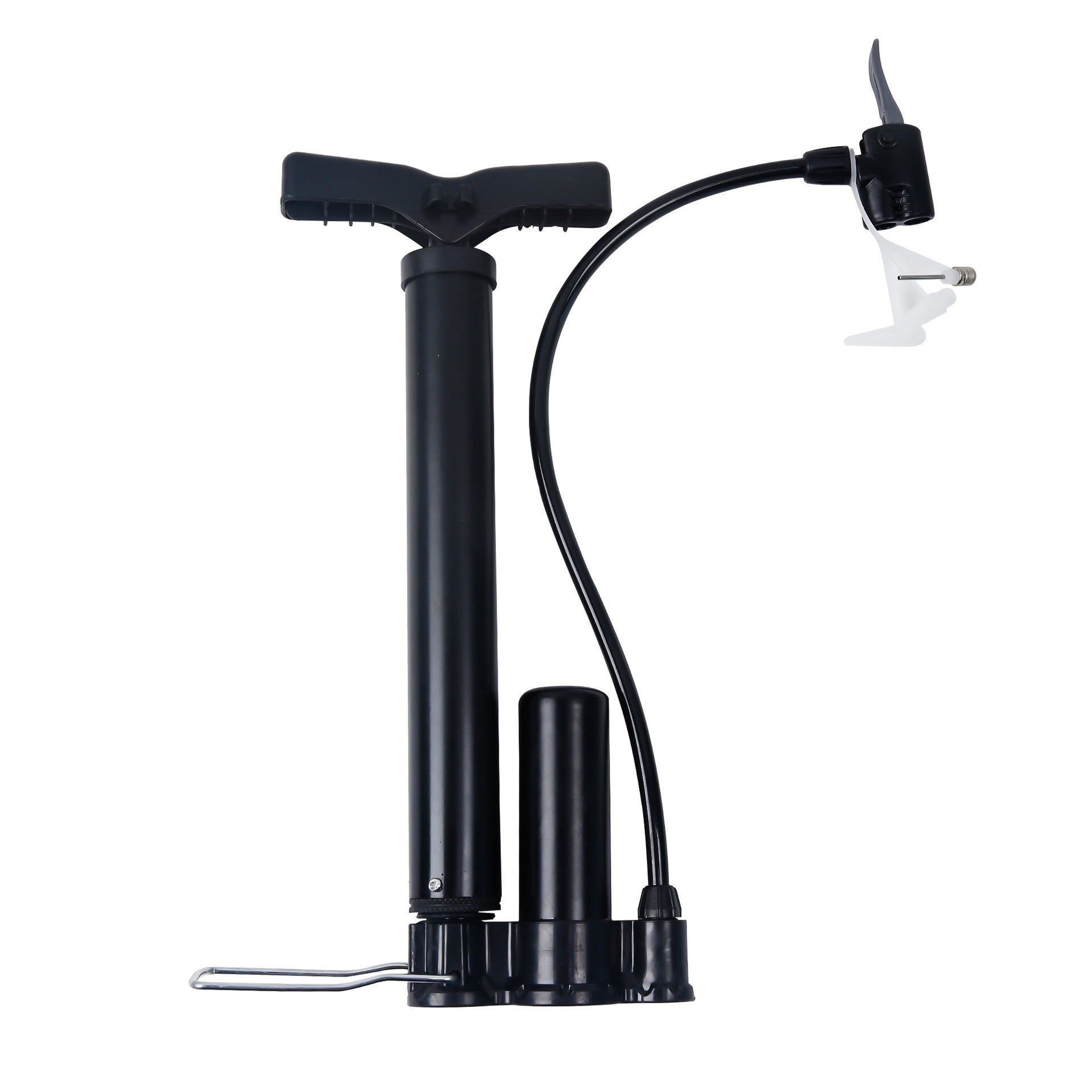 bomba-de-bicicletas-418asv-1.jpg Bomba para bicicleta, bomba para balones, bomba de pie con manómetro de alta presión de 120 PSI, válvula Presta y Schrader para neumáticos de biciclet - Imagen 1