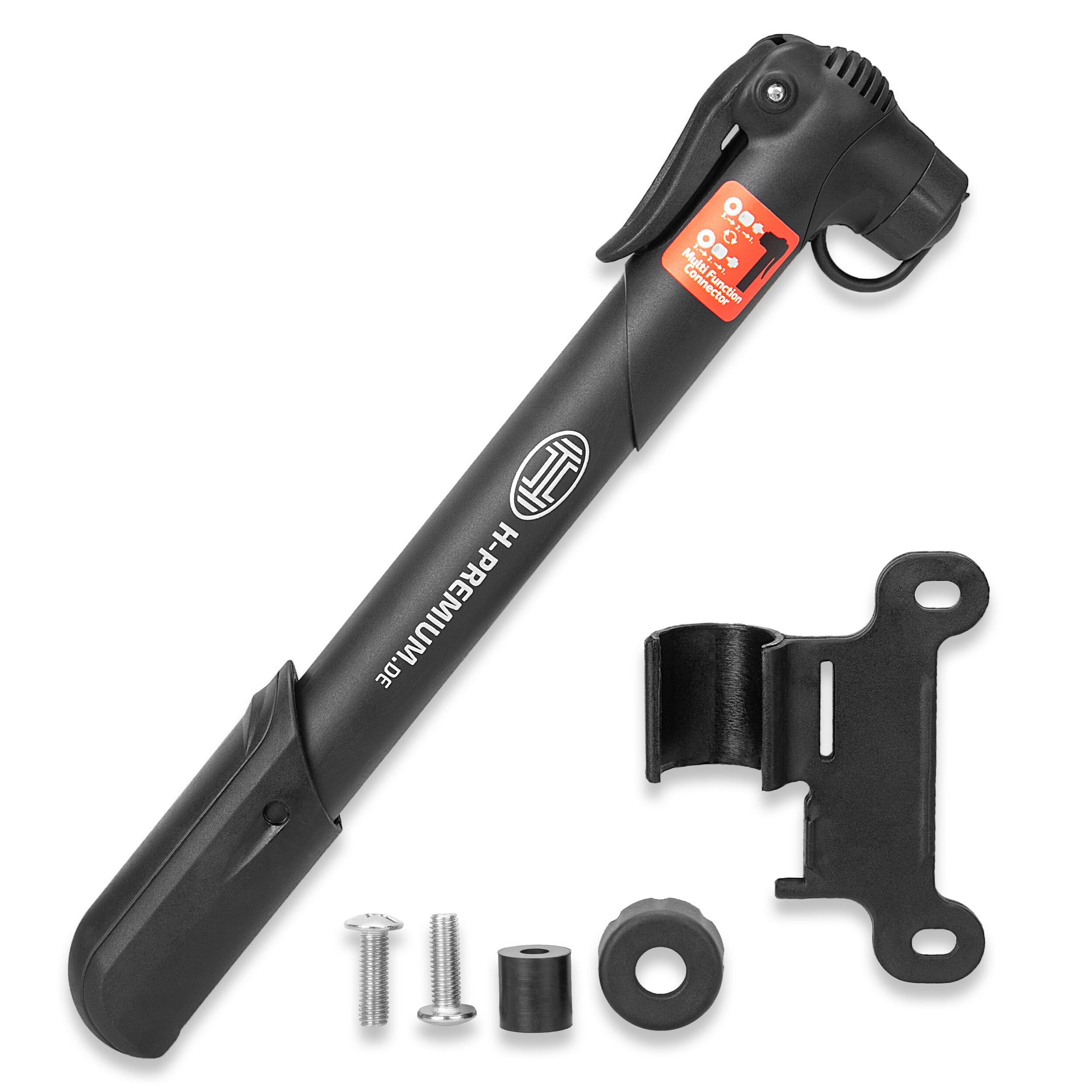 bomba-de-bicicletas-475tvw-1.jpg Mini bomba de aire manual para bicicletas | HEYNER® AeroStarCompact PRO - Imagen 1