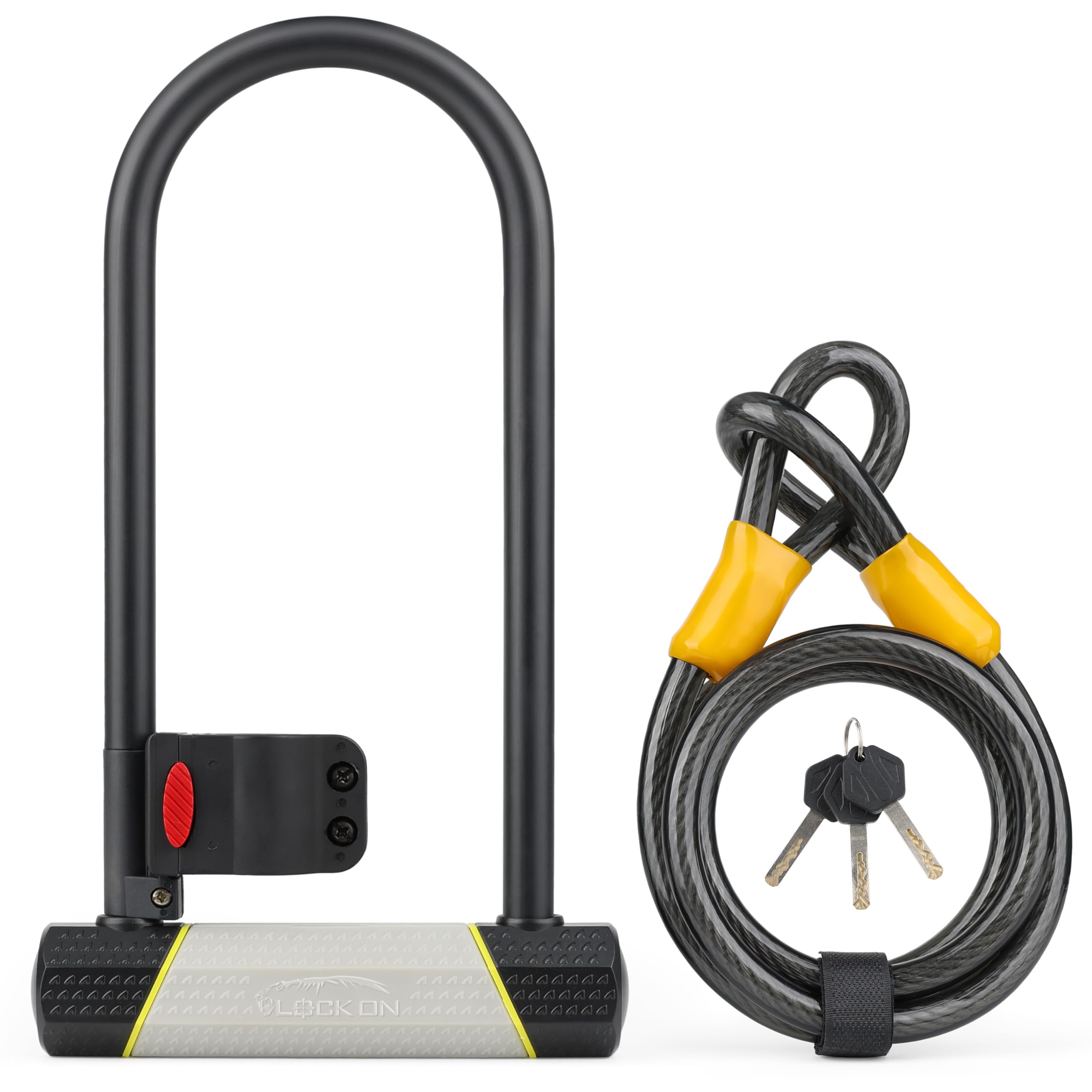 candado-para-bici-494sma-1.jpg SUNYA candado en U con cable candado en U para bicicletas, 1 soporte de montaje para bicicleta de carretera bicicleta de montaña bicicleta plegable (grande) : Amazon.es: Deportes y aire libre - Imagen 1