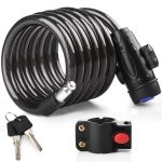 Candado de Cable, [120cm/12mm] [Impermeable] Diyife Candado Bicicleta, Largo Candados Antirrobo Bicicletas Seguridad, con 2 Llaves, paraMTB,Scooter, Bici,Monopatín,ecc : Amazon.es: Deportes y aire libre