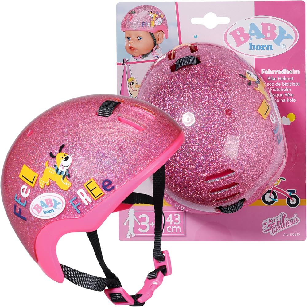 casco-bebe-bicicleta-824hij-1.jpg Casco de Bicicleta Baby Born para muñecas de 43 cm Accesorios muñecas Apto para niños a Partir de 3 años : Amazon.es: Deportes y aire libre - Imagen 1