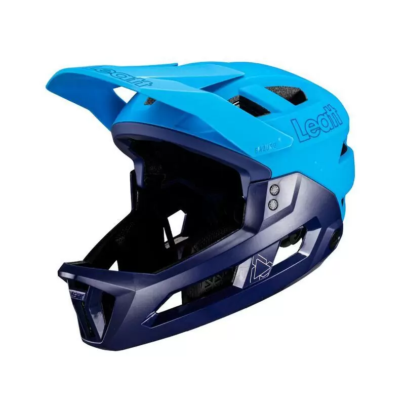 casco-bici-enduro-846gwv.webp Casco Integral MTB Enduro 2.0 Con Mentonera Extraíble Azul Claro/Neg - Imagen 1