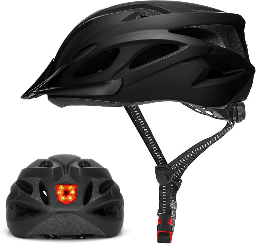 casco-ciclismo-mujer-102hqt-1.jpg Casco de bicicleta para adultos con luz, casco urbano ajustable unisex para mujeres y hombres 57–62cm (negro oscuro) : Amazon.es: Deportes y aire libre - Imagen 1
