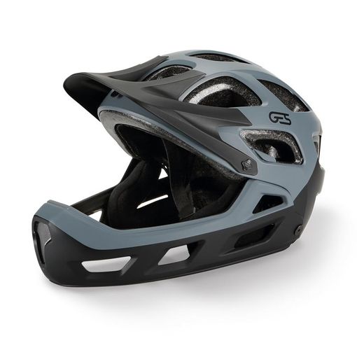 casco-de-bicicleta-de-montana-138pfq.jpg Casco Bicicleta Ciclismo Descenso Y Montaña Ges Negro Gris - Imagen 1