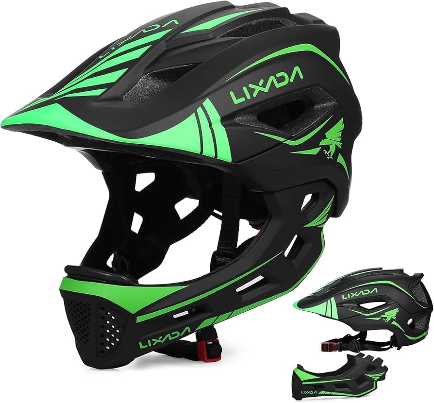 casco-integral-bici-064ptm-1.jpg Lixada Casco Integral Niños Desmontable Casco de Seguridad Deportivo Casco Bicicleta Casco Bicicleta Niños Casco para Deportes para Niños Casco de Seguridad para Ciclismo Patinaje (Verde Negro) : Amazon.es: Deportes y aire - Imagen 1