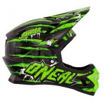 Casco Integral Descenso Oneal Fury Fidlock DH Evo Crawler Negro/Verde