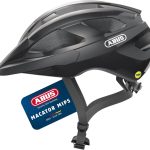 ABUS Casco Ciclismo Macator MIPS, Negro Brillante, Talla L | Casco de bicicleta con MIPS, construcción In Mold, visera desmontable, red antiinsectos, ajuste individual : Amazon.es: Deportes y aire libre