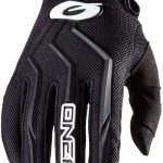 O'NEAL | Guantes de Bici y Motocross | MX MTB Mountain Bike Enduro Motorcycle | Ajuste Seguro, Acolchado ergonómico, Tiras de TPR | Guante Element | Adulto | Negro | Talla M :