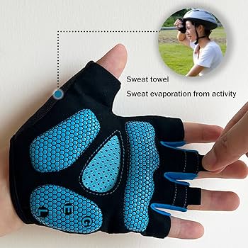 guantes-para-bici-512yhz-1.jpg Nesirooh Guantes MTB Hombre y Mujer, Guantes Ciclismo Verano Gel Medio Dedo para Bicicleta Montaña Bici Gimnasio(Azul, L) : Amazon.es: Moda - Imagen 1