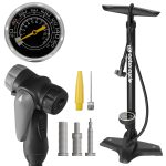 Optio Cycle Bomba de Pie para Bicicleta – Inflador con Manómetro hasta 11 Bar / 160 PSI |