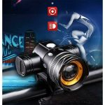 Faro delantero recargable para bicicleta de 5000 lúmenes, luz LED impermeable de alto brillo para bicicleta, 6 horas de autonomía, linterna de segurid