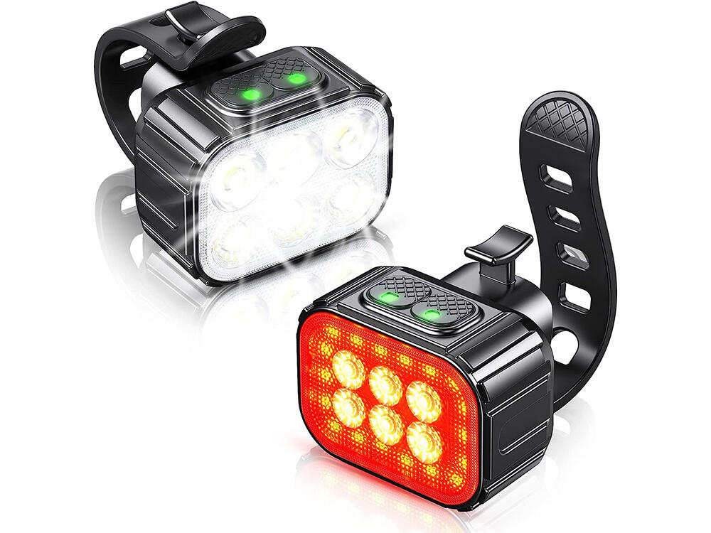 luces-bicicleta-decathlon-031ojr-1.jpg Juego de luces recargables USB para bicicleta - Imagen 1