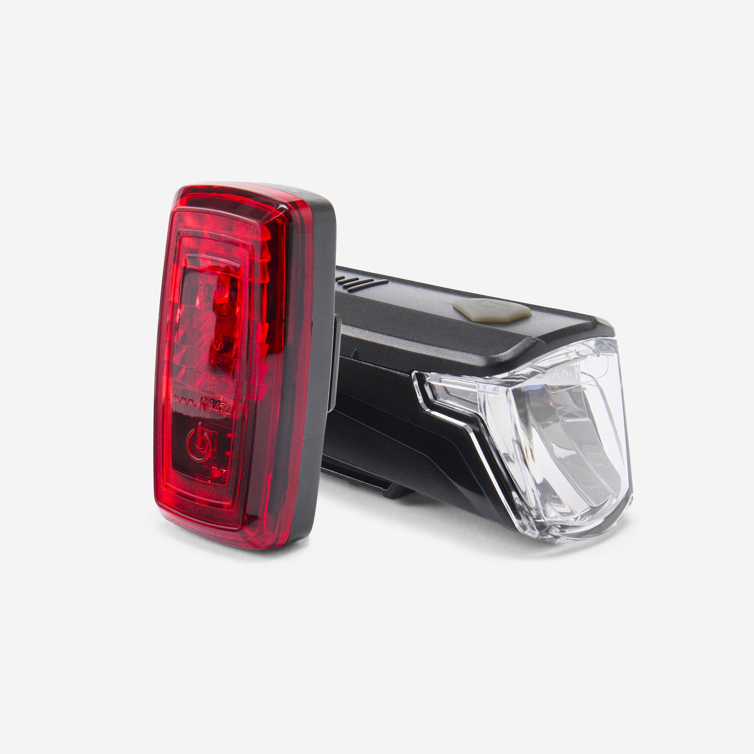 luces-bicicleta-decathlon-962eoz-1.jpg Luces bicicleta LED ST 110 Delantero / Trasero con pilas - Imagen 1