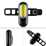 Luz para bicicleta delantera y trasera recargable USB Pack 2Uds