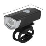 Juego de luces LED para bicicleta delantera y trasera de la bicicleta | XME CREE LED 3W, 300lm, 3 modos de iluminación, 800mAh | 5 diodos, 7 modos de iluminación, 15 lm | INTERLOOK