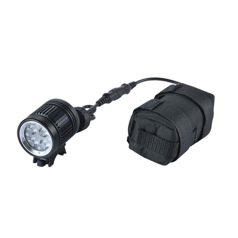 luz-led-bicicleta-652mkf-1.jpg Luz delantera bicicleta LED 1600lm con batería externa recargable - Imagen 1