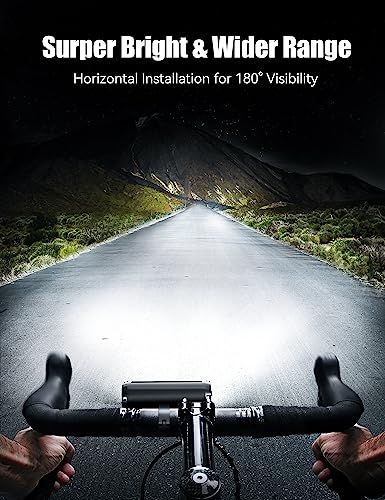 luz-para-bicicleta-potente-342skt-1.jpg Luces delanteras y traseras para bicicleta, UNBON Potente luz LED para bicicleta, 5 modos, luces recargables USB para bicicleta, resistente al agua ... - Imagen 1