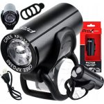 Luz delantera para bicicleta potente de 350 lúmenes con sensor de proximidad.