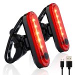 Volcano Eye Luz Trasera de Bicicleta (2 pcs), Luz de Destello de Seguridad USB Recargable Ultra Brillante LED Rojo Fácil de Instalar de Alta Intensidad para Bici de Carretera, Cascos : Amazon.es: