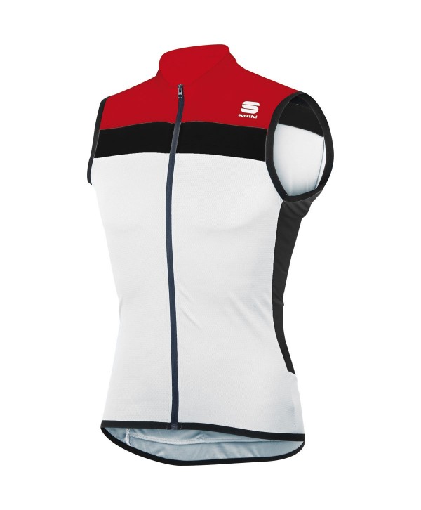 maillot-ciclismo-sin-manga-209ola-1.jpg MAILLOT SIN MANGAS SPORTFUL PISTA BLANCO NEGRO ROJO - Imagen 1