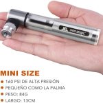 Mini Bomba para Bicicleta portátil Saiveina Bomba de Aire, con Válvulas Presta y Schrader, con 160 PSI