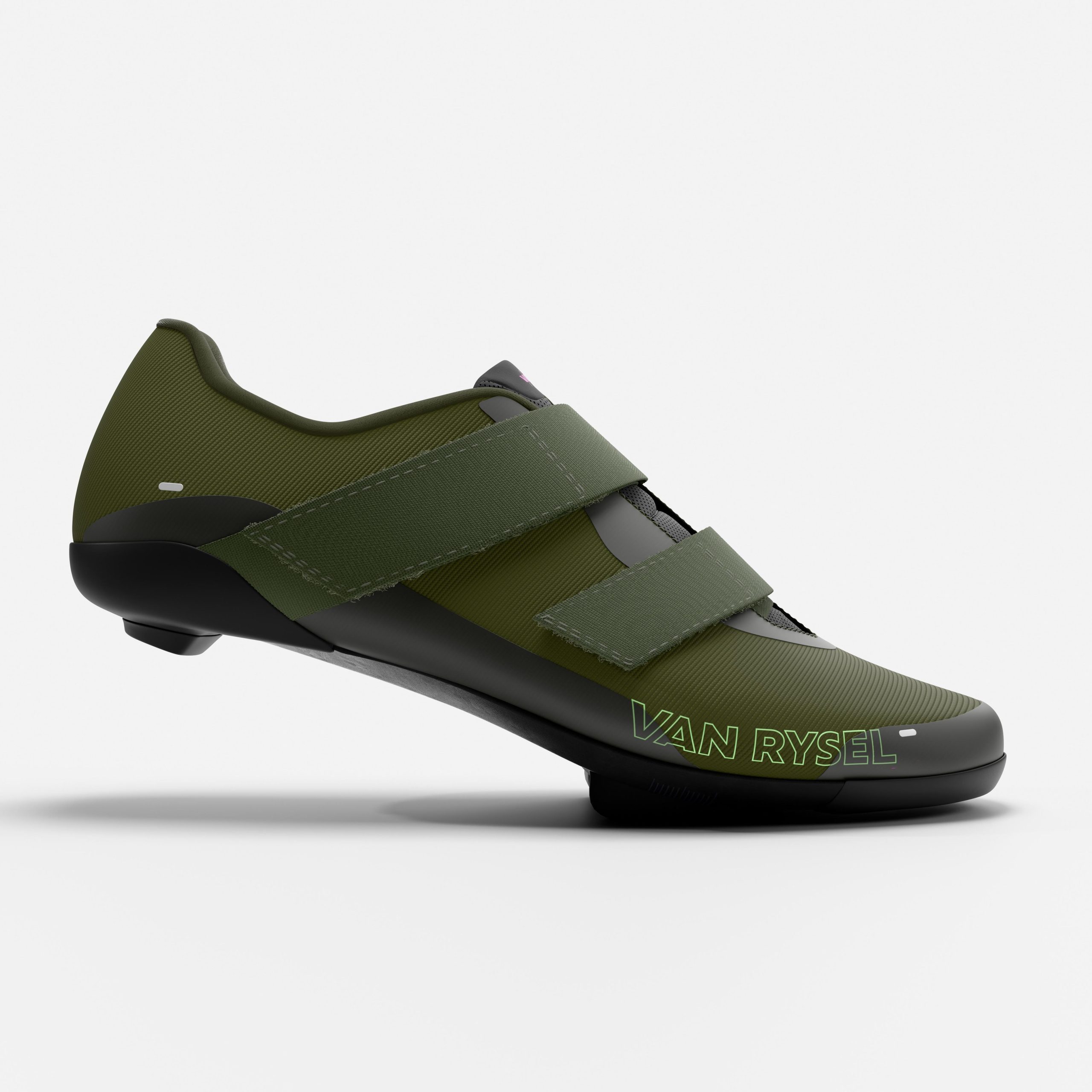 zapatillas-ciclismo-decathlon-466haq-1.jpg Zapatillas Ciclismo Carretera / Gravel EDR Discover Caqui Compatibles SPD - Imagen 1