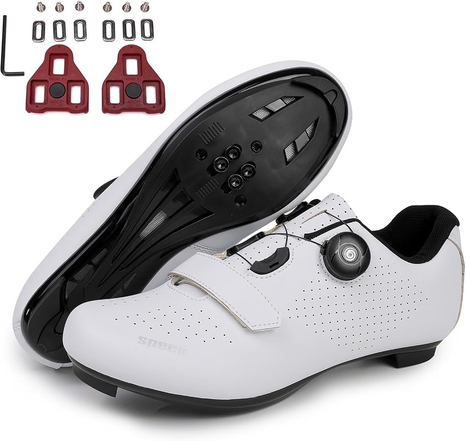 zapatillas-con-calas-461cti-1.jpg Fansu Zapatillas de Ciclismo Carretera, con Calas Delta, Blanco Zapatillas Ciclismo Mujer Compatibles con Look SPD SPD SL Delta Lock, Zapatillas para Bicicleta de Interior Exteriores : Amazon.es: Moda - Imagen 1
