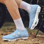 Treer Zapatillas Ciclismo Montaña, Zapatos Bicicleta Montaña Hombre Mujer, Zapatillas de Ciclismo Verano Ligeros Calzado Bicicleta con SPD 4 Hoyos Tacos | 37 47 EU, Primavera y Verano (Azul,46) : Amazon.es: Moda